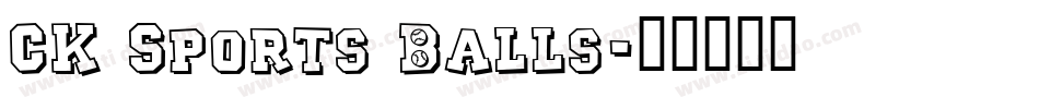 CK Sports Balls字体转换